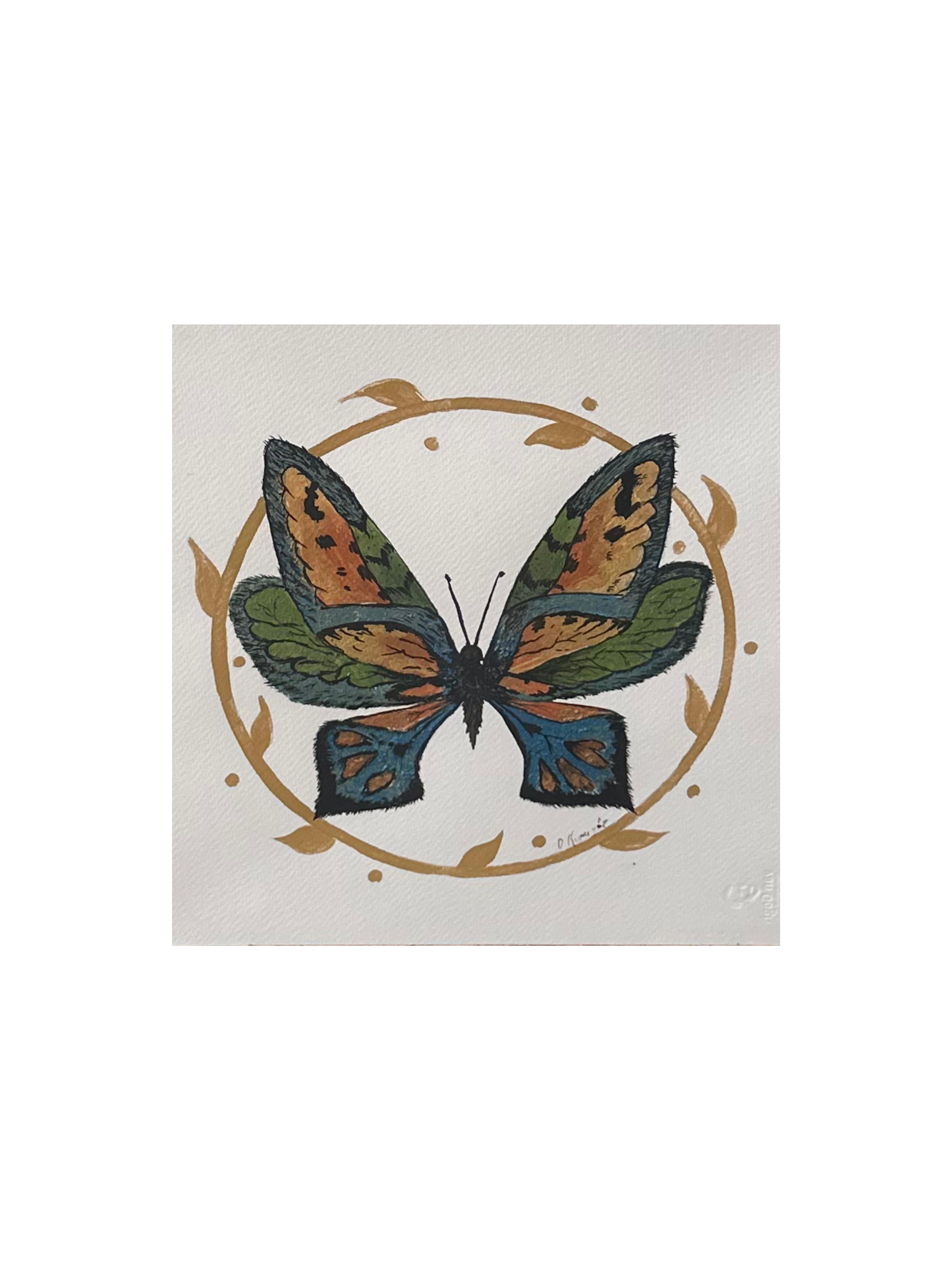 Kelebek El Boyama Tablo