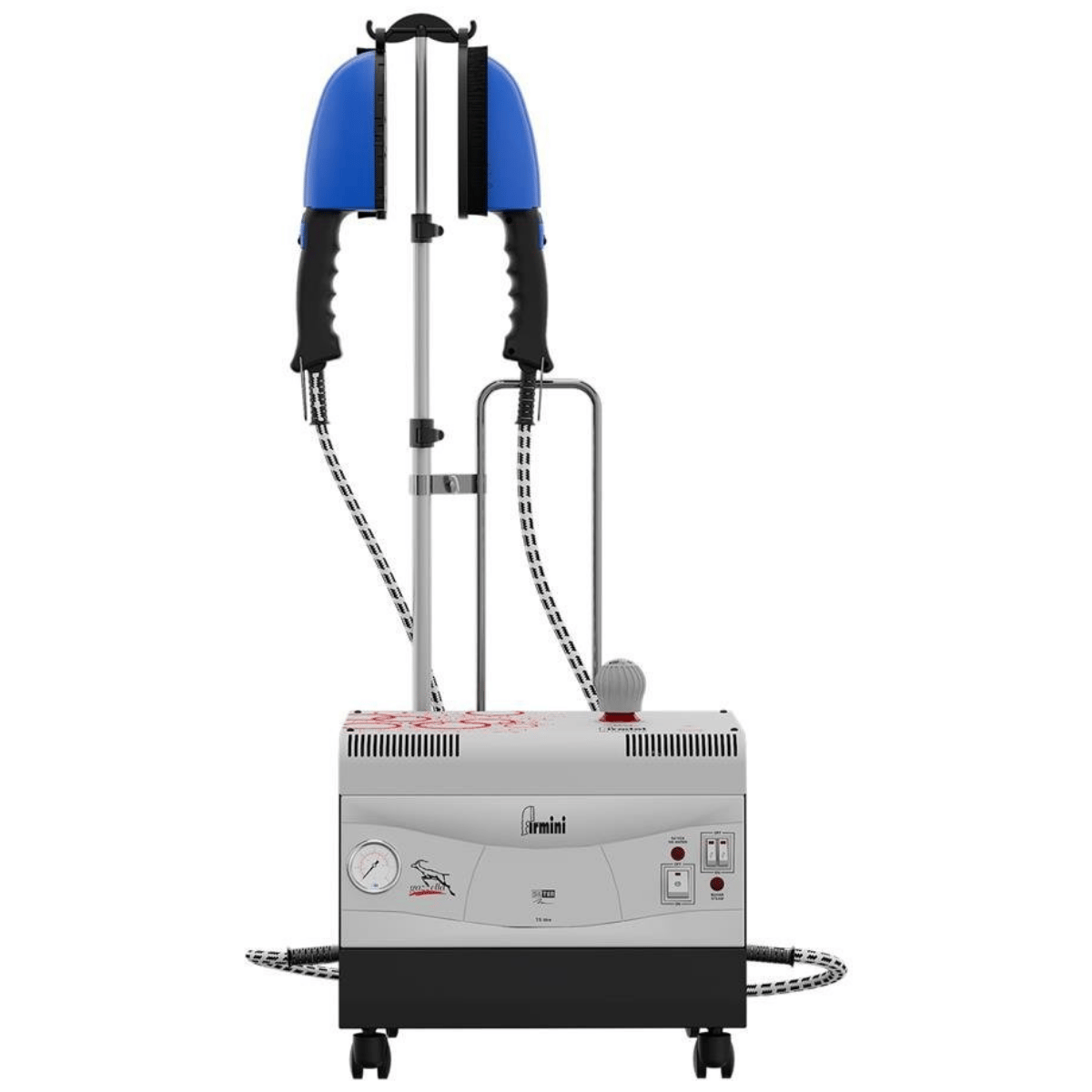 GazellaFirmini SPR/BM 2075 FD Askıda Ütüleme Robotu İki Fırçalı – Döner Başlıklı, 7,5 Litre Buhar KazanlıSPR/BM 2075 FDFirmini SPR BM 2035 FD – Döner Başlıklı, İki Fırçalı Askıda Ütüleme Robotu | 3,5 L Paslanmaz Kazan, 4 Bar Buhar Basınçlı