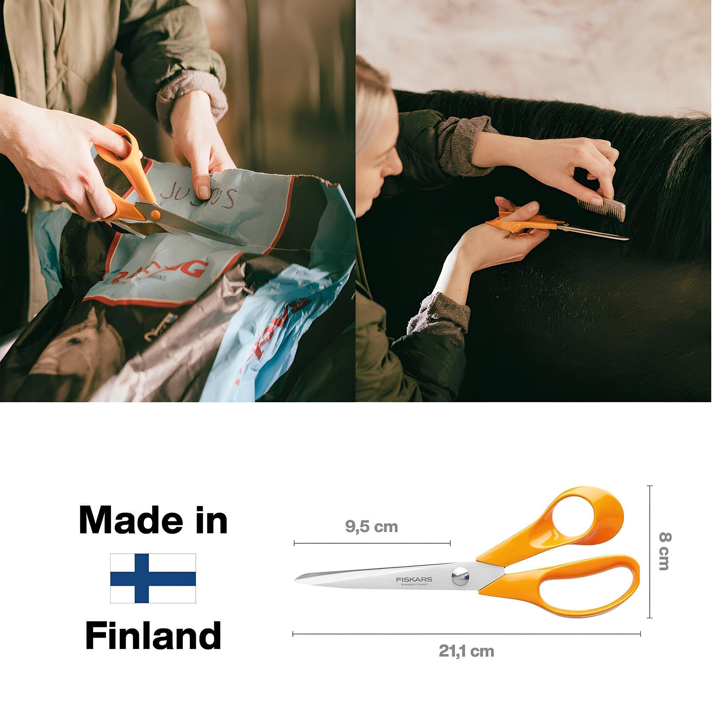 Fiskars Kumaş Deri ve Karton Makası 8 No 20,32 cm (D215)(9853) | Fiskars Kumaş ve Deri Makası