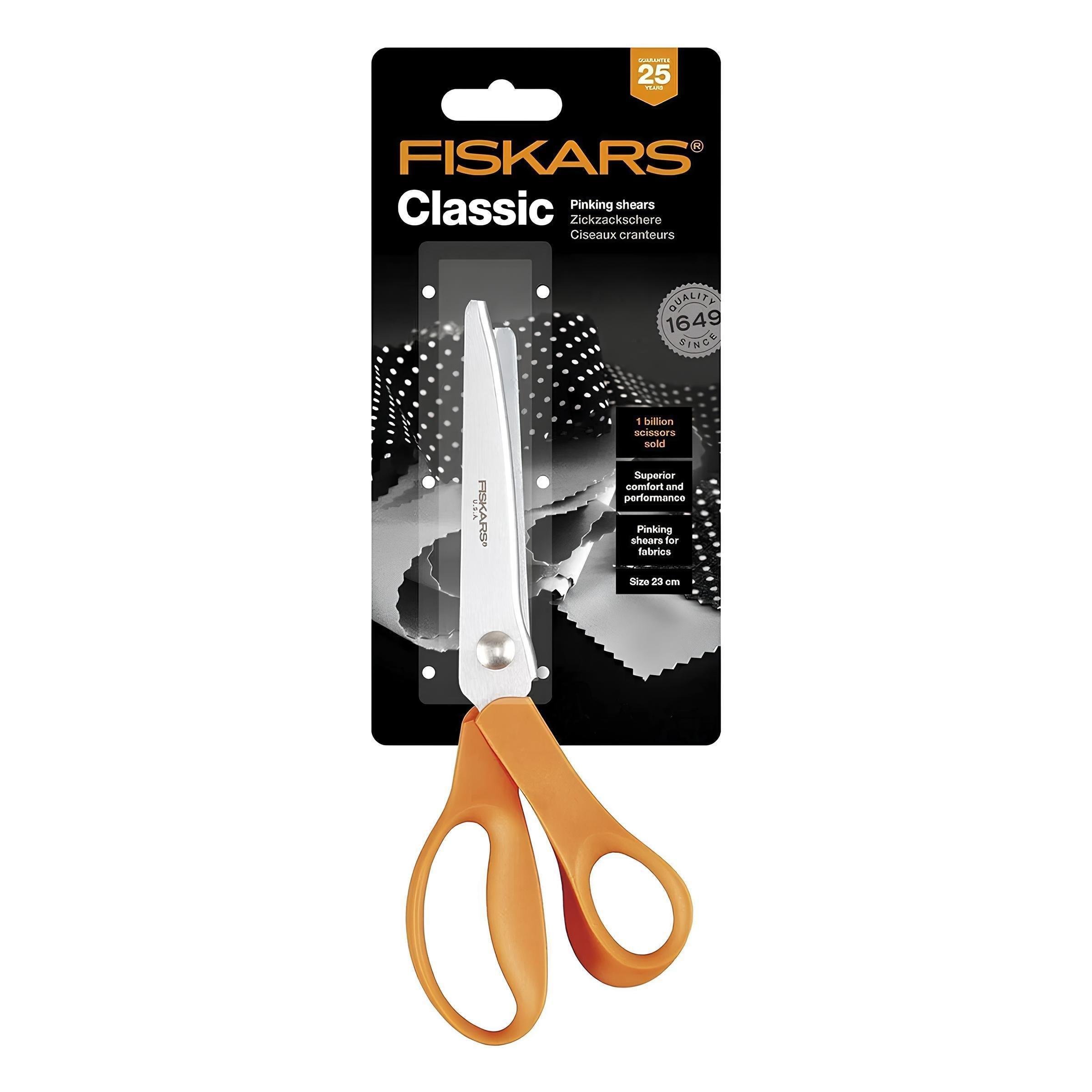 Fiskars Sürfile Makası 9 No | 22,86 cm Zikzak Kumaş ve Kağıt Makası – D-196