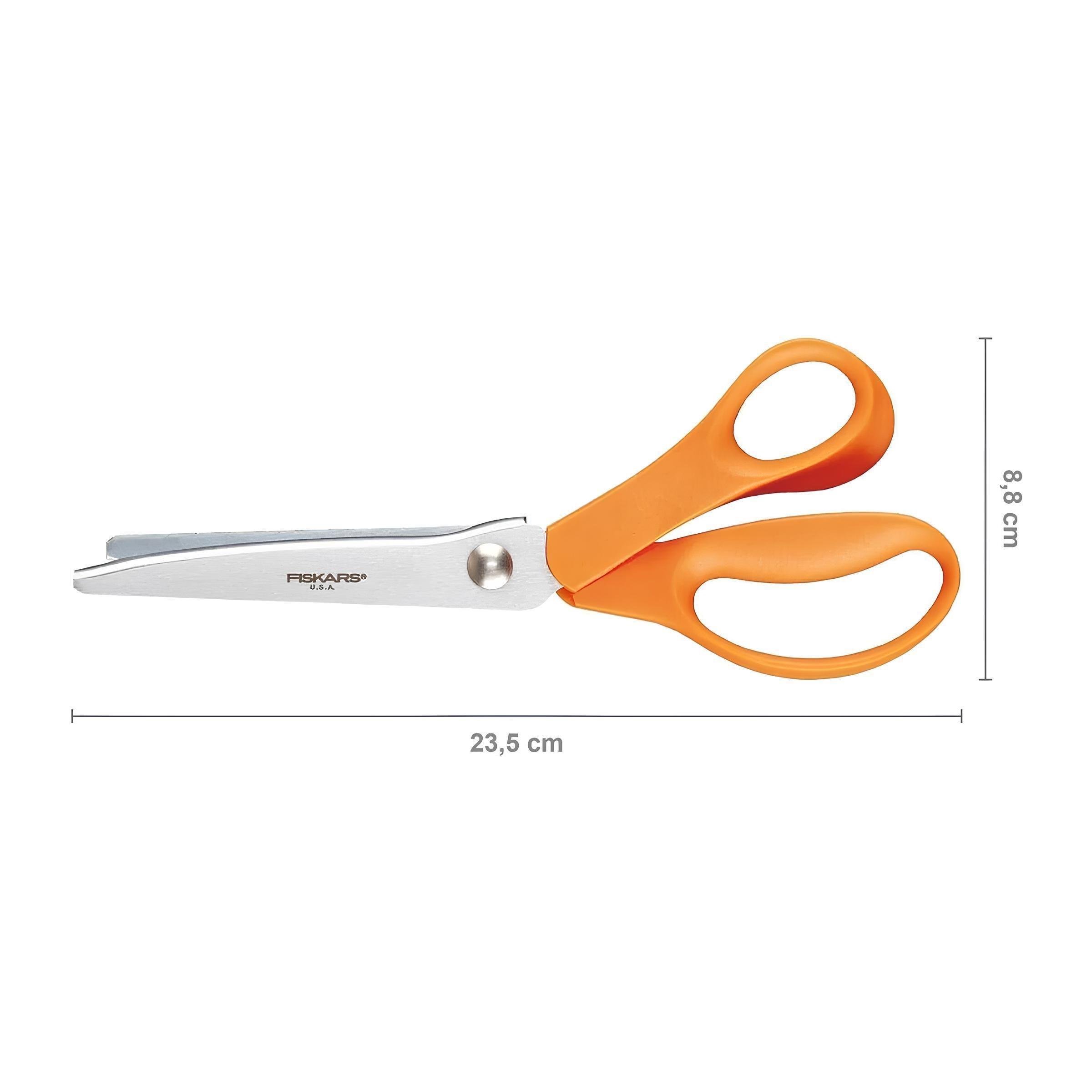 Fiskars Sürfile Makası 9 No | 22,86 cm Zikzak Kumaş ve Kağıt Makası – D-196