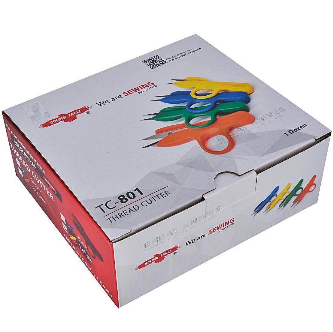 Golden Eagle TC-801 İplik Temizleme Makası (Kutulu 12 Adet) | Çıt Makas Kutulu