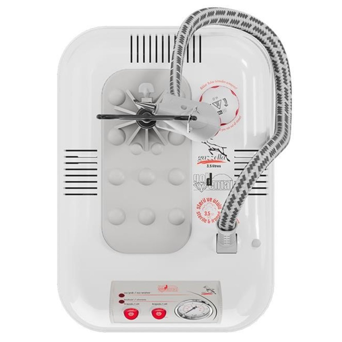 GazellaGoldental GLD MN 2036 Buharlı Temizleme Robotu – 3,5 LT Plastik GövdeGLD/MN 2036Goldental GLD MN 2036 3,5 LT Buharlı Temizleme Robotu – 1250W / 4 bar – Profesyonel Hijyen ve Derinlemesine Temizlik