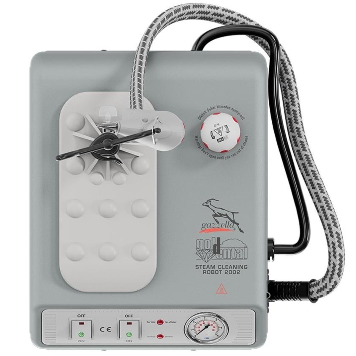 GazellaGoldental GLD/MN 2002 Buharlı Temizleme Robotu – 2 LT Sac GövdeGLD/MN 2002Goldental GLD/MN 2000 – 1 LT Sac Gövdeli Buharlı Temizleme Robotu | HEDEF MAKİNA