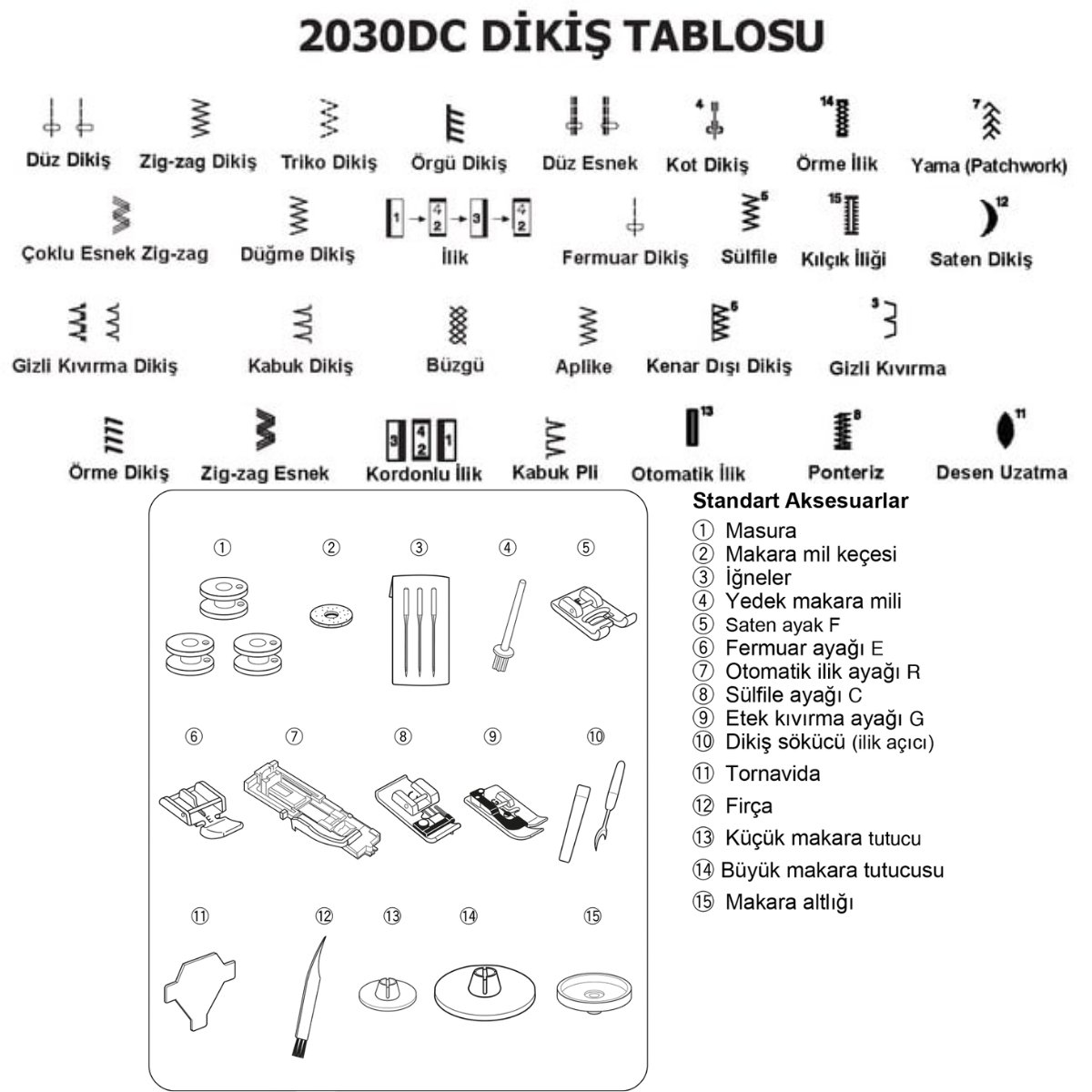 Janome 2030DC Elektronik Dikiş Makinesi