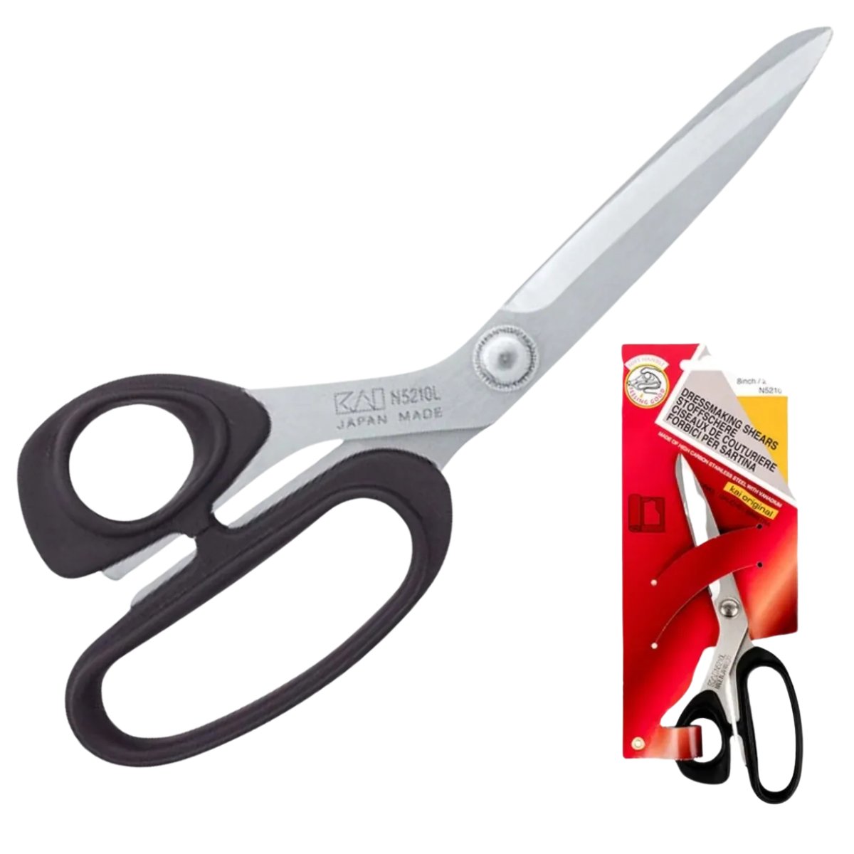 KAI N5210 KE Terzi Makası – Japon Paslanmaz Çelik Plastik Saplı 21 cm (8″)