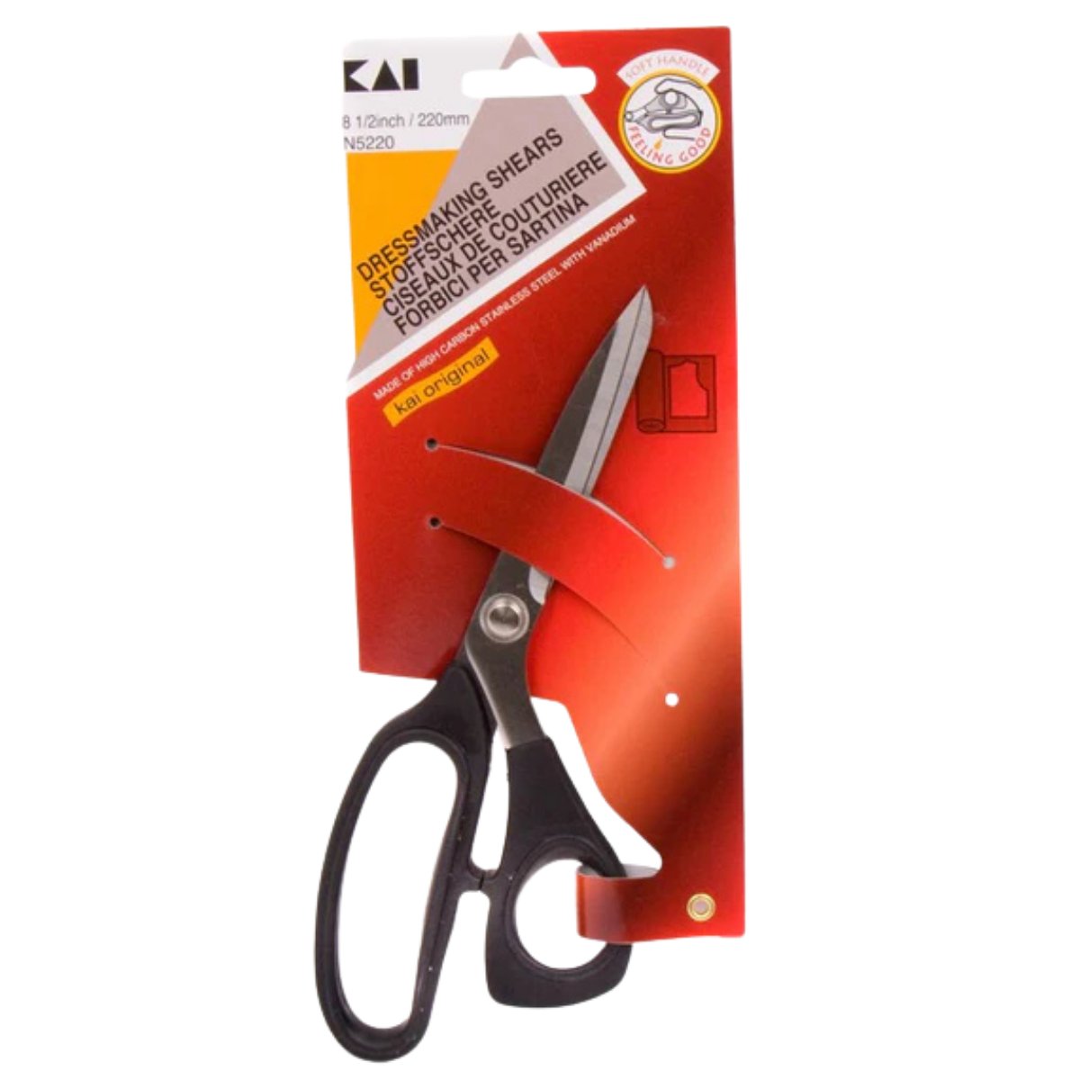 KAI N5220 KE Terzi Makası – Plastik Saplı Japon Paslanmaz Çelik 22 cm (8,5″)