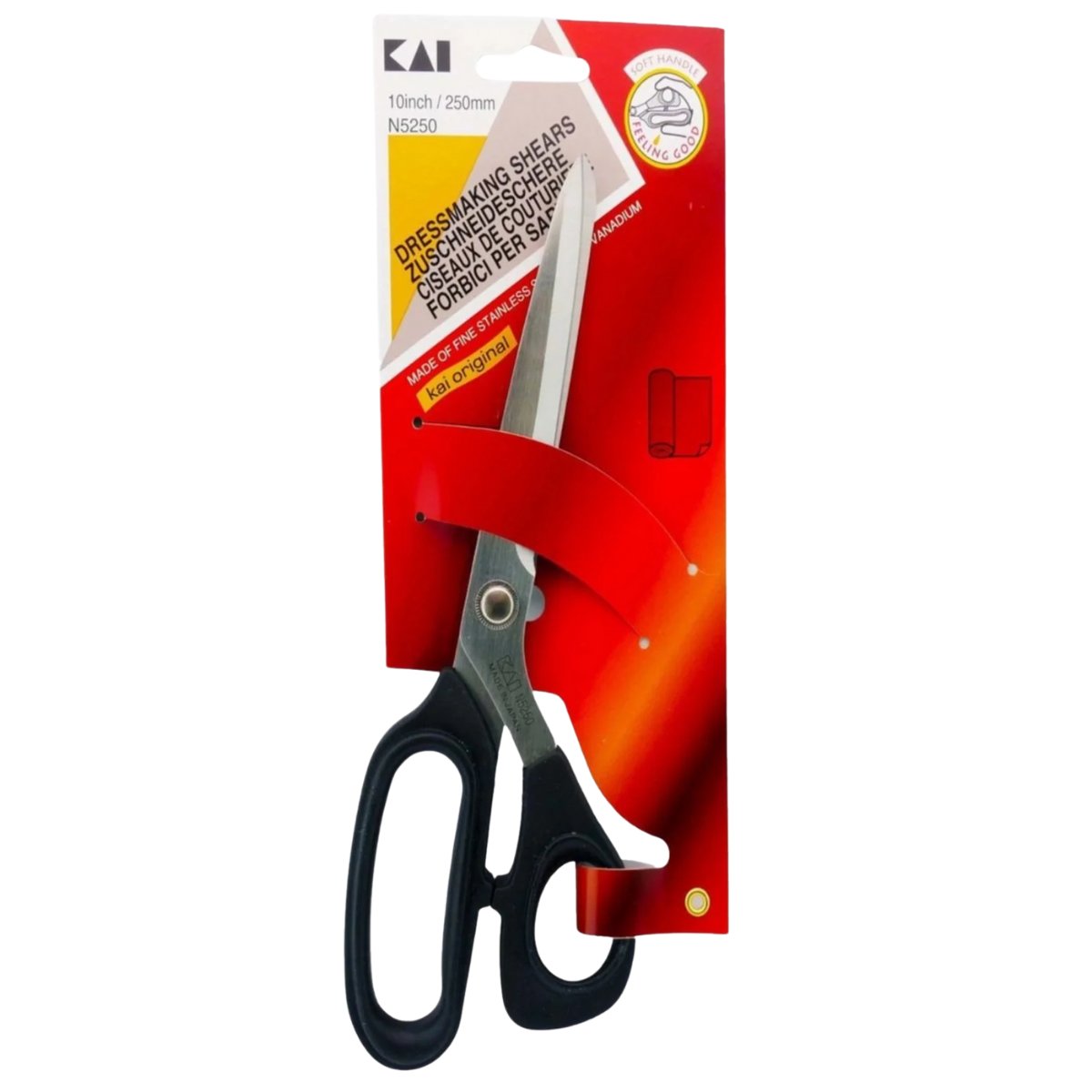 KaiKAI N5250 KE – Japon Paslanmaz Çelik Plastik Saplı Terzi Makası 10″ (25 cm)KAI N5250 KEKAI N5250 KE Terzi Makası – Japon Paslanmaz Çelik Plastik Saplı 25 cm (10″)