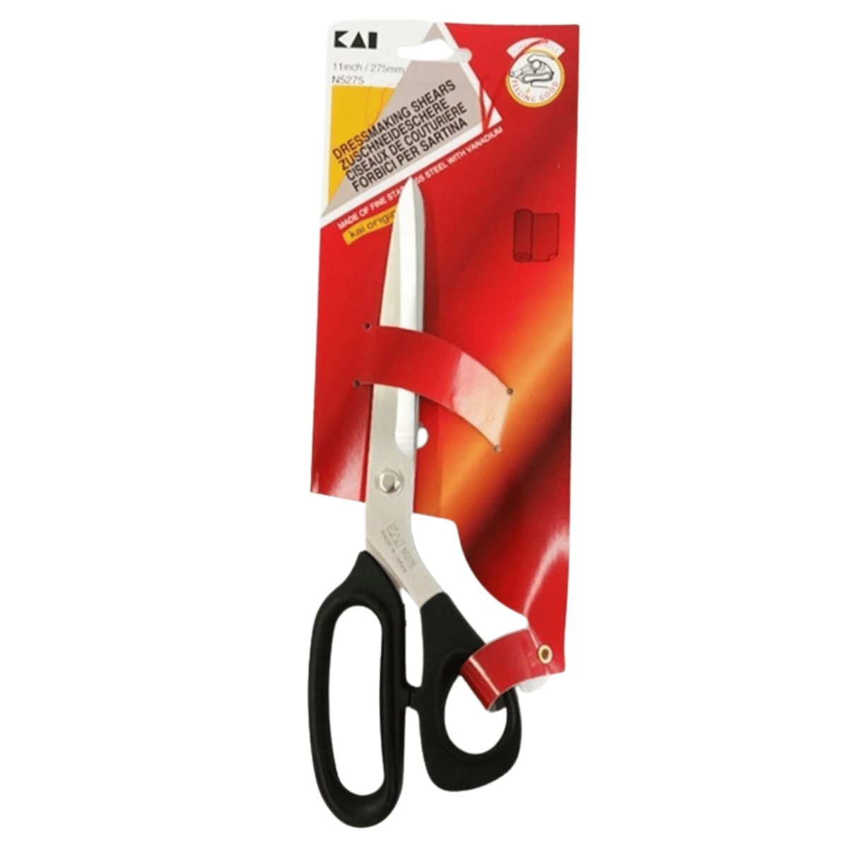 KaiKAI N5275 KE – Japon Paslanmaz Çelik Plastik Saplı Terzi Makası 11″ (27,5 cm)KAI N5275 KEKAI N5275 KE Terzi Makası – Japon Paslanmaz Çelik Plastik Saplı 27,5 cm (11″)