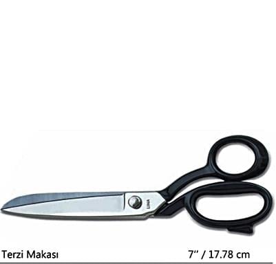 Lina 7 No Somunlu Terzi Makası 17.78cm – İtalyan Nikel Kaplama