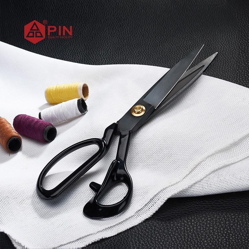 Pin-1084 Siyah Saplı Somunlu Kumaş Kesim Makası – 8″ (21 cm) | Profesyonel Kesim
