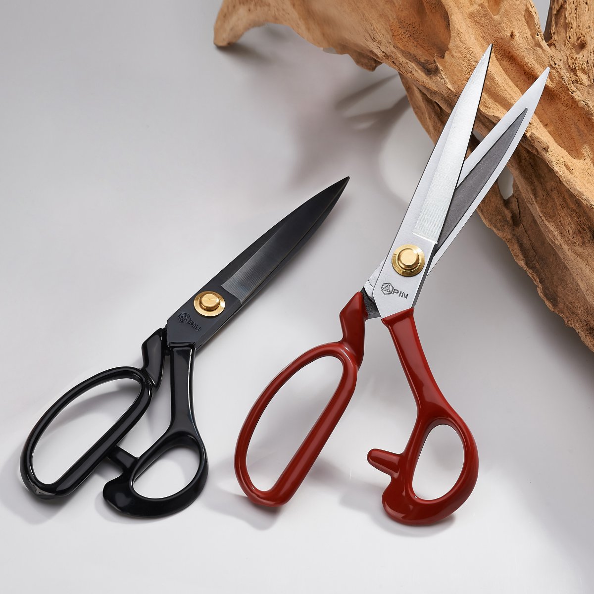 Pin-1104 Solak Siyah Saplı Somunlu Kumaş Kesim Makası – 10″ (26 cm) | PIN-LEFT-10