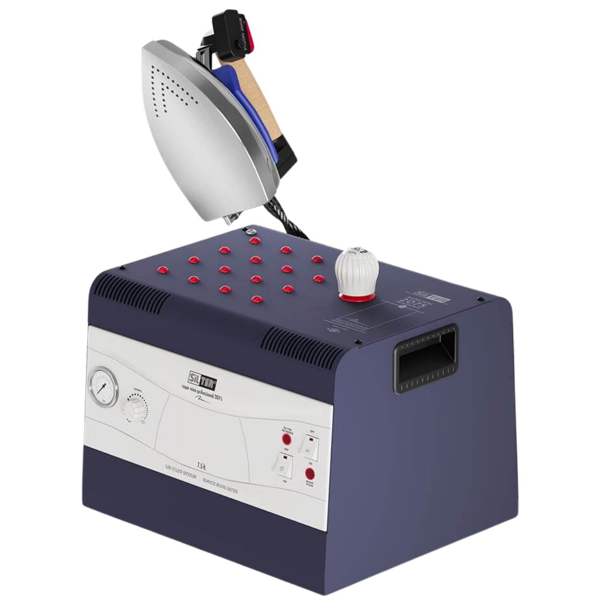 SilterSilter SPR/MN 2075 Profesyonel Buhar Kazanlı Ütü 7,5 LT - Super MiniSPR/MN 2075Silter SPR/MN 2005 E Super Mini – 5 LT Profesyonel Buharlı Kazanlı Ütü (3,5 bar)