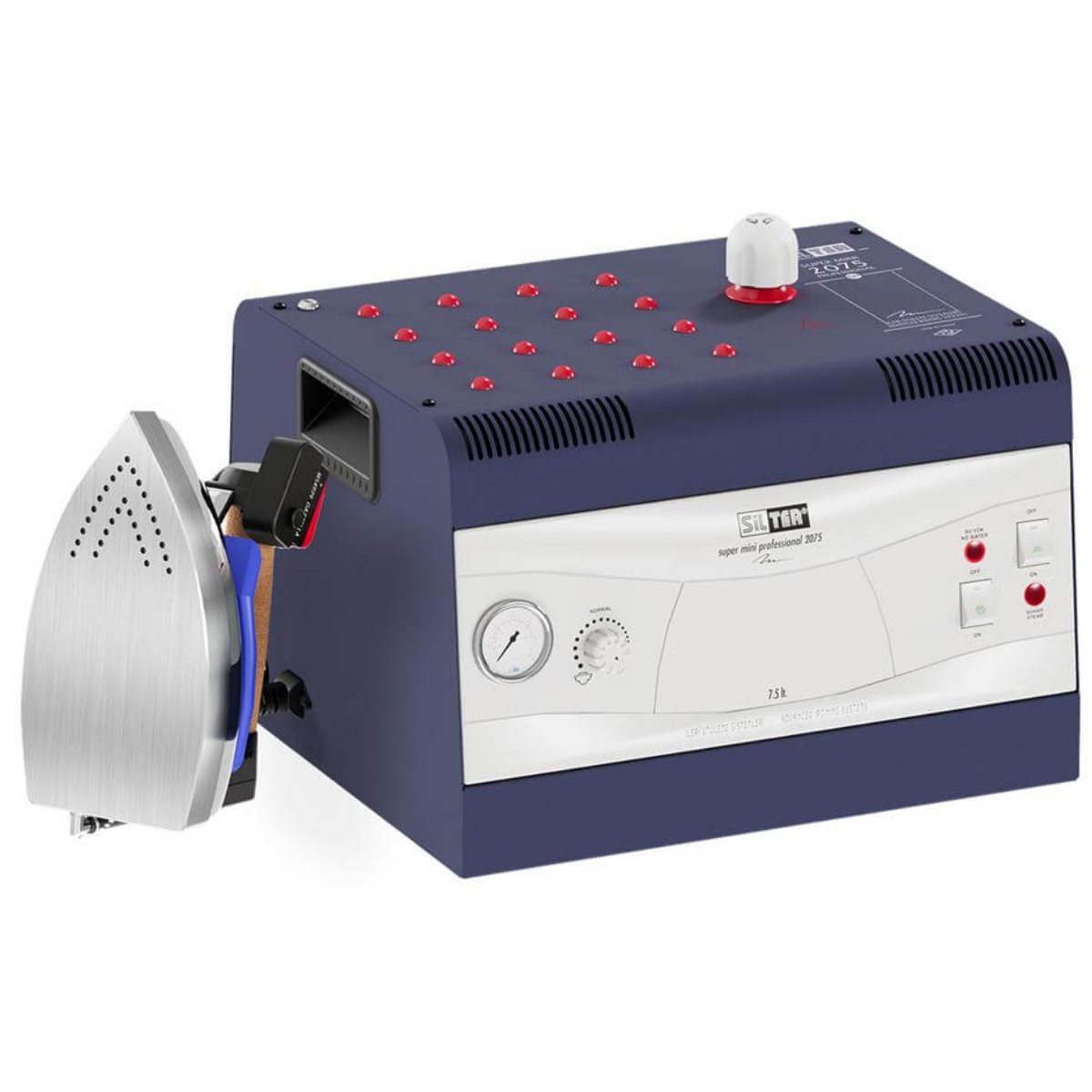 SilterSilter SPR/MN 2075 Profesyonel Buhar Kazanlı Ütü 7,5 LT - Super MiniSPR/MN 2075Silter SPR/MN 2005 E Super Mini – 5 LT Profesyonel Buharlı Kazanlı Ütü (3,5 bar)