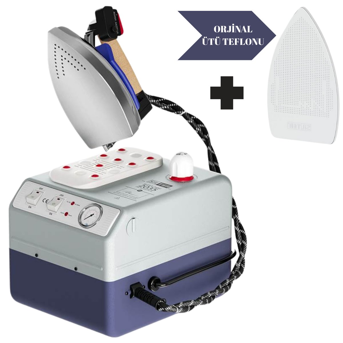 SilterSilter SPR MN 2035 Süper Mini 3,5 LT Buhar Kazanlı Ütü - Orijinal Alüminyum Ütü TeflonluSPR/MN 2035-SY PC 200Silter SPR/MN 2035 Süper Mini Kazanlı Ütü | Silter Süper Mini 3.5 L Kazanlı Ütü