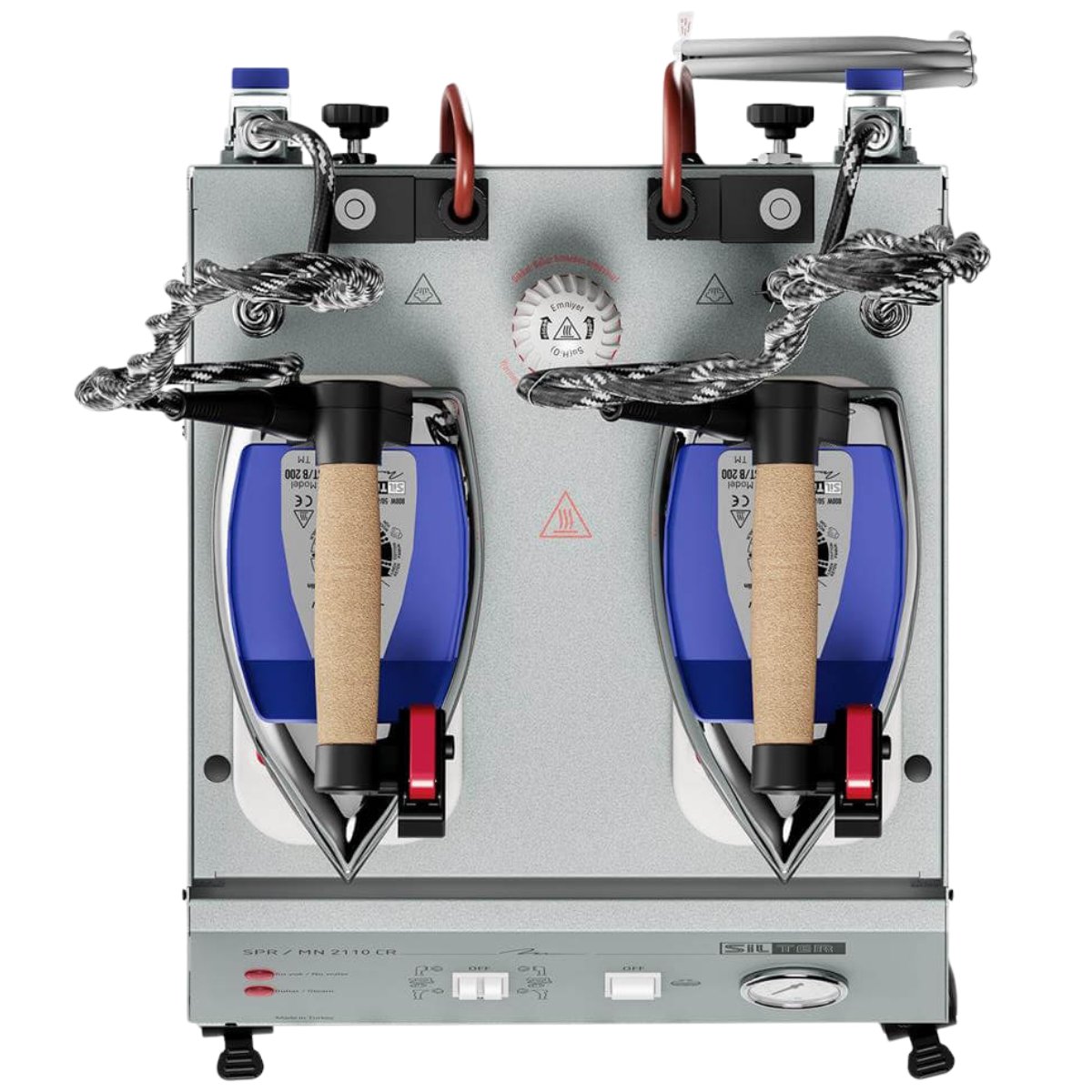 SilterSilter SPR/MN 2110 C Profesyonel Kazanlı İki Ütü 10 LT - Super MiniSPR/MN 2110 CSilter SPR/MN 2110 R Super Mini – 10 LT Profesyonel Buharlı Kazanlı Ütü