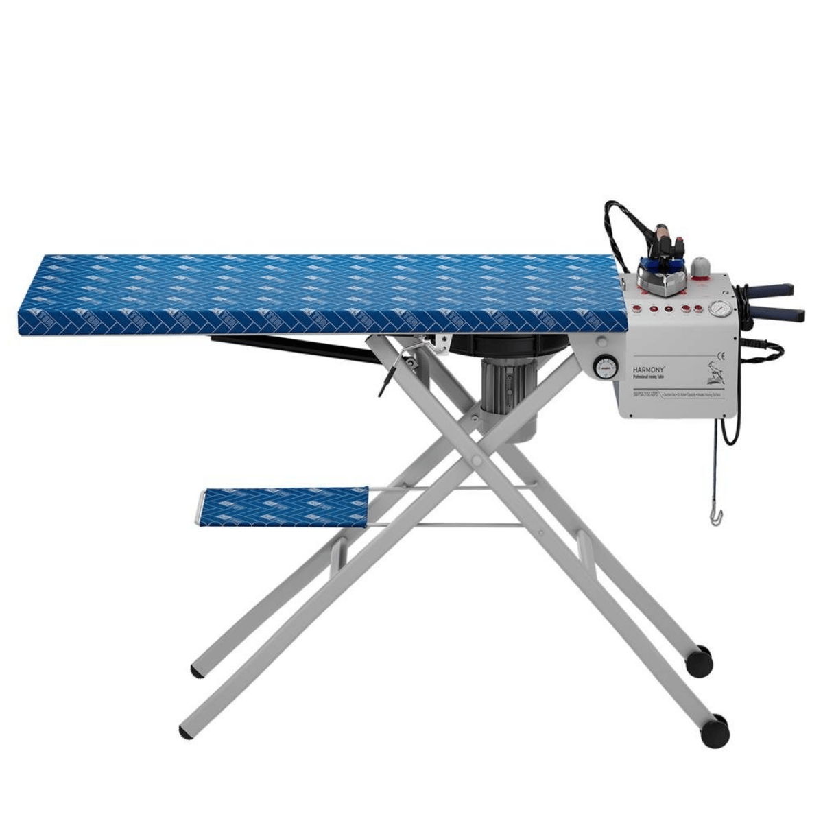 SilterSM/PSA 2150 AGPDHarmony SM/PSA 2150 AGPD Katlanabilir Kazanlı ve Potent Fanlı Ütü Masası – 5 Lt Geniş Tip, Amortisörlü Profesyonel Model | Sökülebilir Kazanlı Model