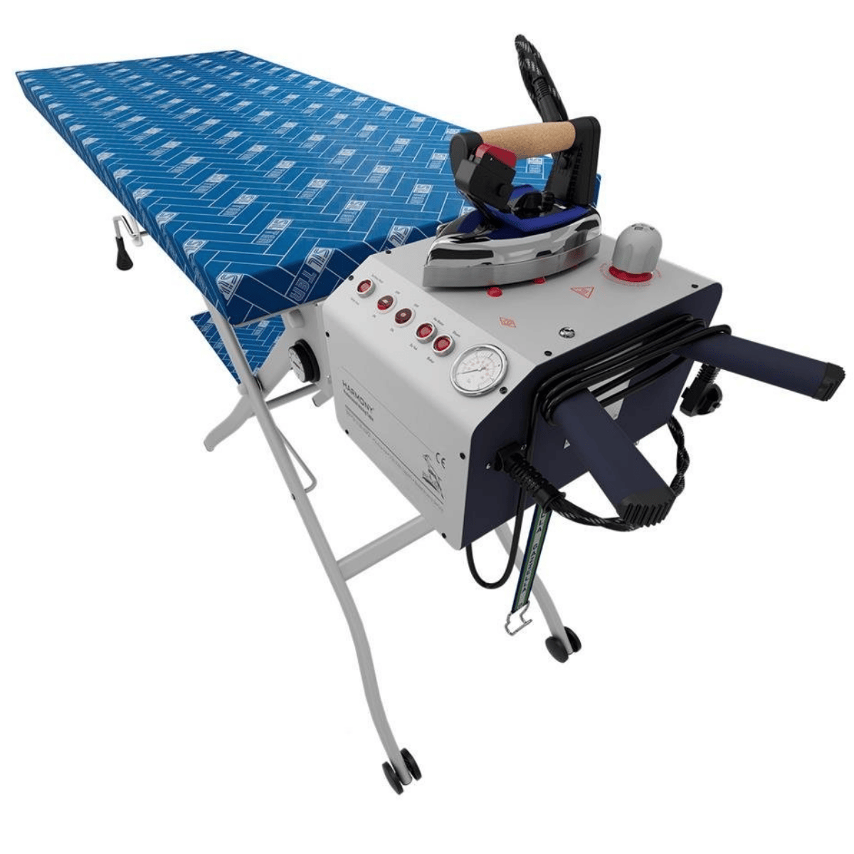 SilterSM/PSA 2150 AGPDHarmony SM/PSA 2150 AGPD Katlanabilir Kazanlı ve Potent Fanlı Ütü Masası – 5 Lt Geniş Tip, Amortisörlü Profesyonel Model | Sökülebilir Kazanlı Model