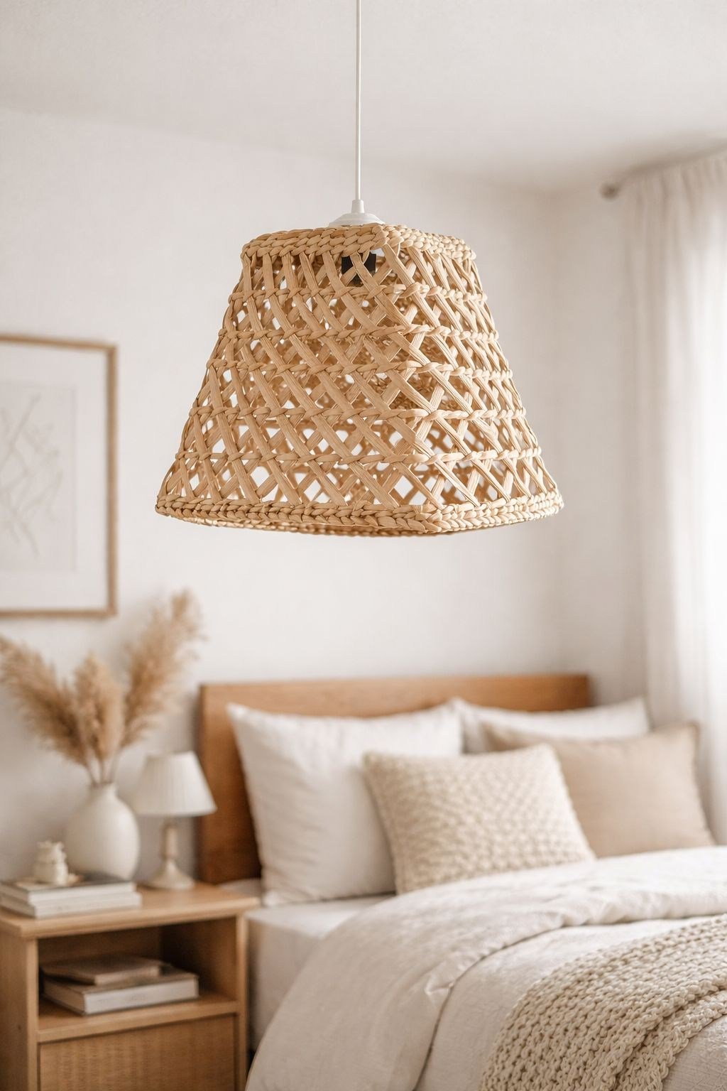 Hasır Bambu Aydınlatma Ev Dekorasyon İskandinav Bohem Avize 