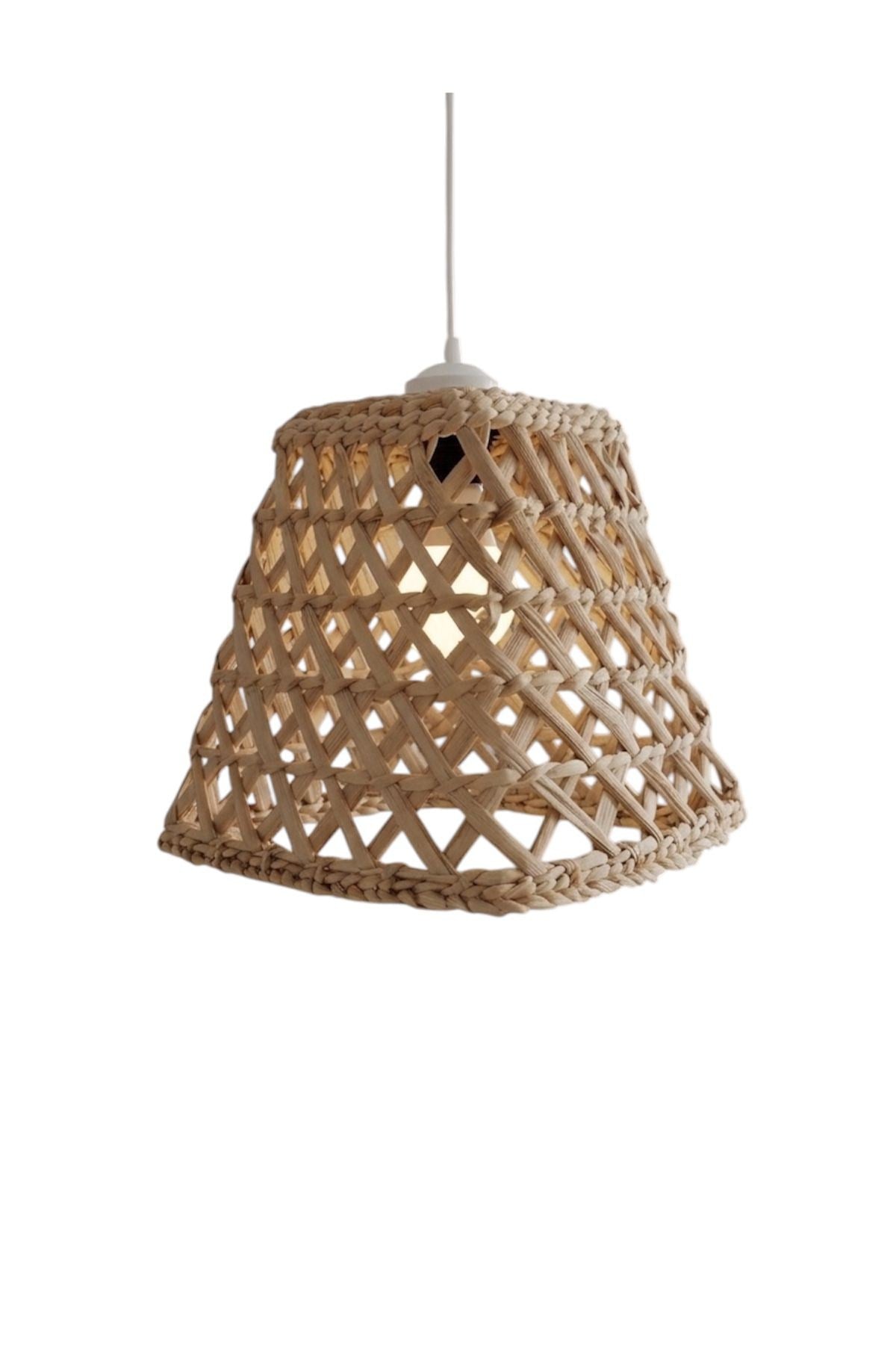 Hasır Bambu Aydınlatma Ev Dekorasyon İskandinav Bohem Avize 