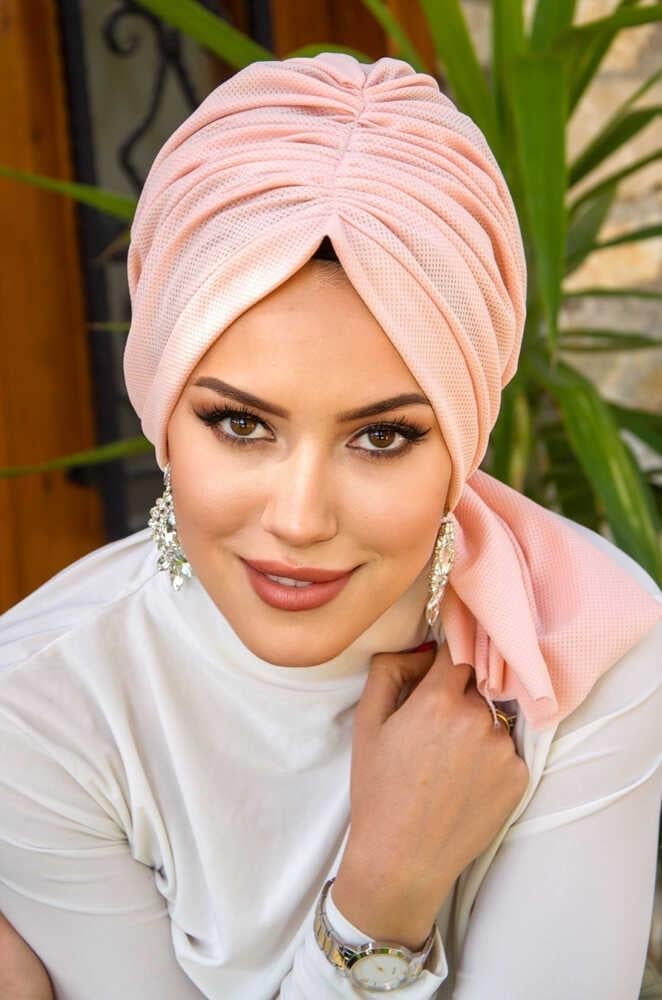 Açık Pudra Tokalı Bone