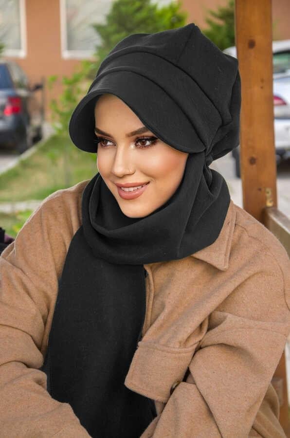 Antrasit  Tesettür Şapka