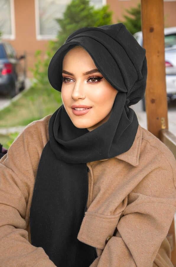 Antrasit  Tesettür Şapka
