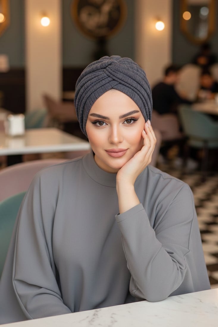 Antrasit Krınkıl Burgu Detaylı Bone