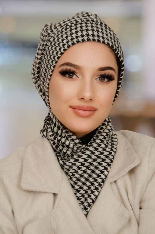 Antrasit Melanj Tesettür Bere