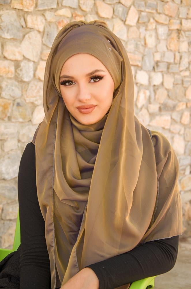 Balköpüğü Janjan Şifon Abiye Şal