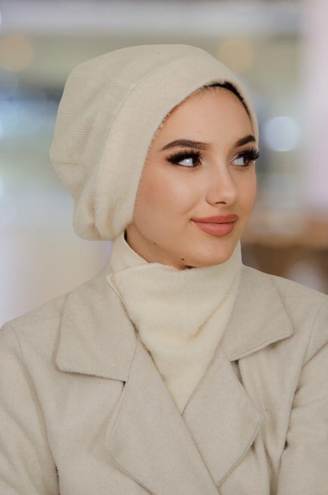 Bej Desen Tesettür Bere