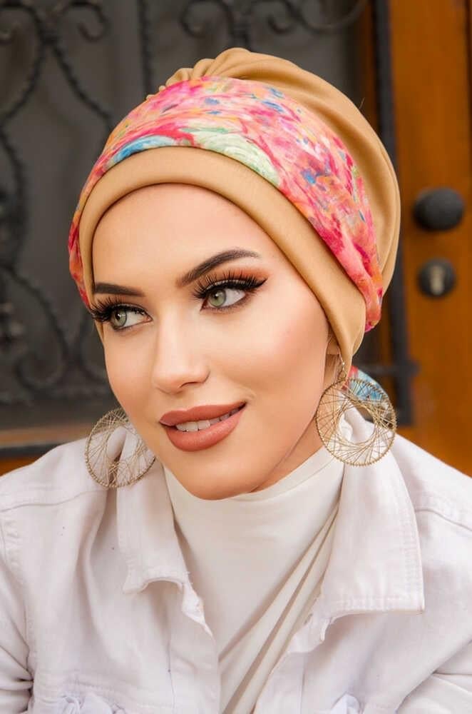 Bej Rengi Batik Desen Bantlı Bone