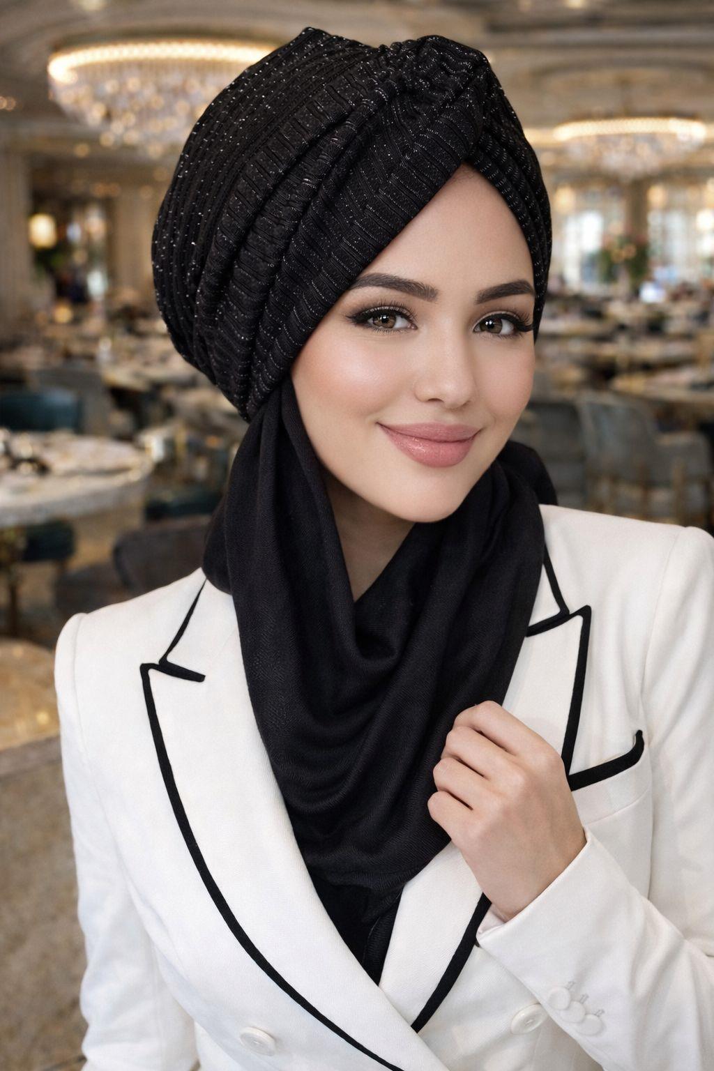 Beyaz Renkli Papatya Burgu Düğüm Bone