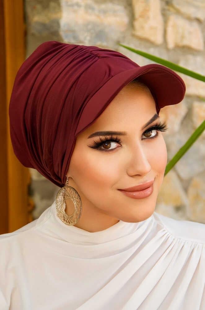 Bordo Havuz - Deniz Şapkası / Mayo Üstüne Kullanılabilir