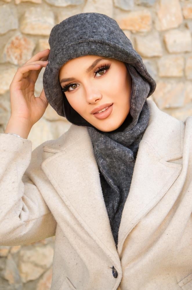 Füme Atkılı Vintage Şapka