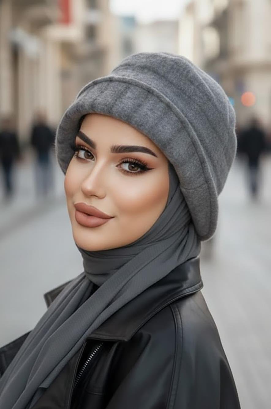 Füme Düğme Desen Bucket Şapka