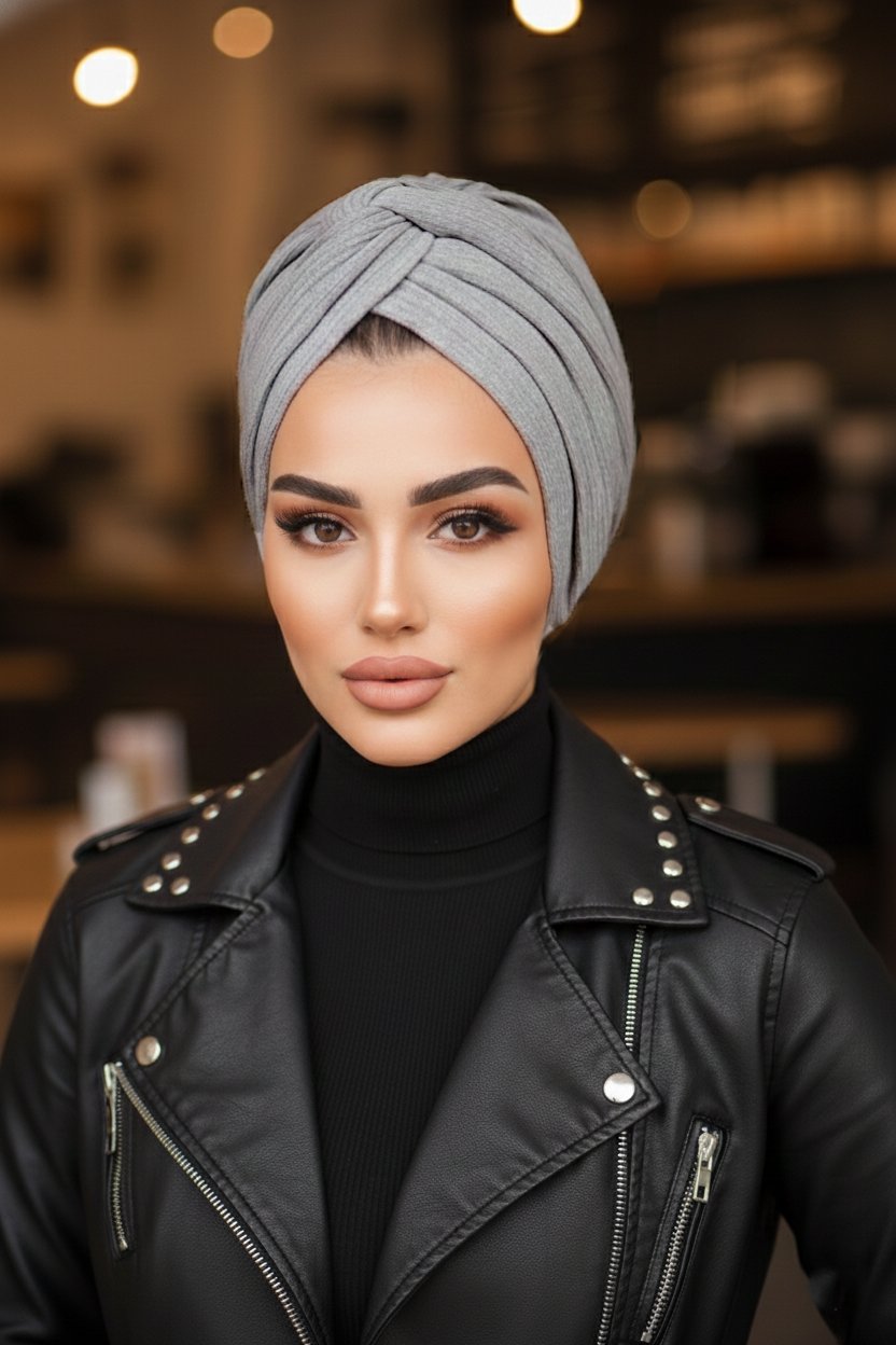 Gri Ekru Kışlık Burgu Bone