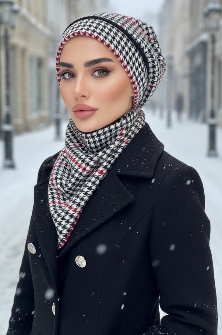 Gri Melanj  Tesettür Bere