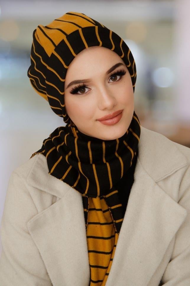 Krem Hazır Tesettür Bere