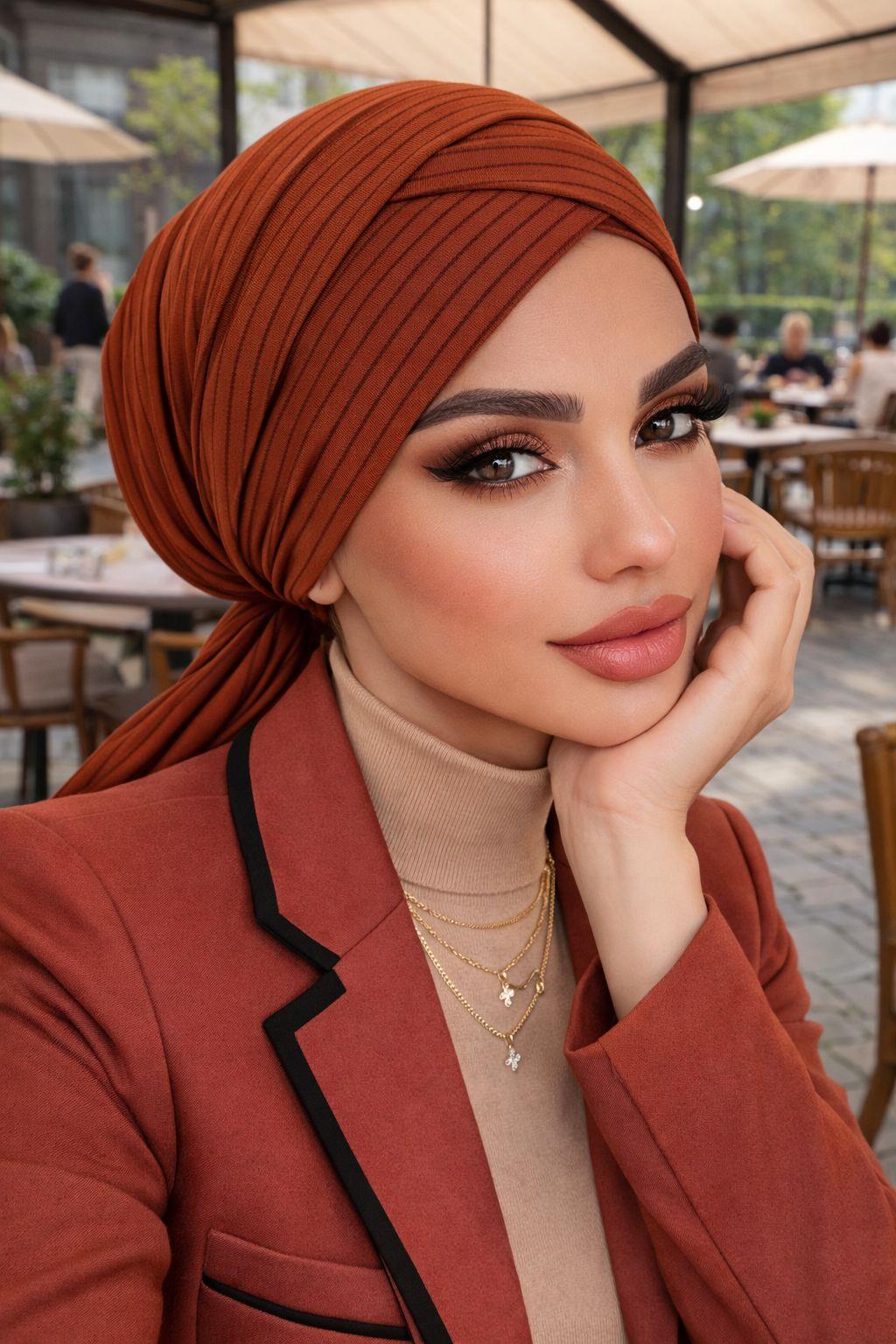 Lacivert Beyaz Geometrik Çapraz Bone