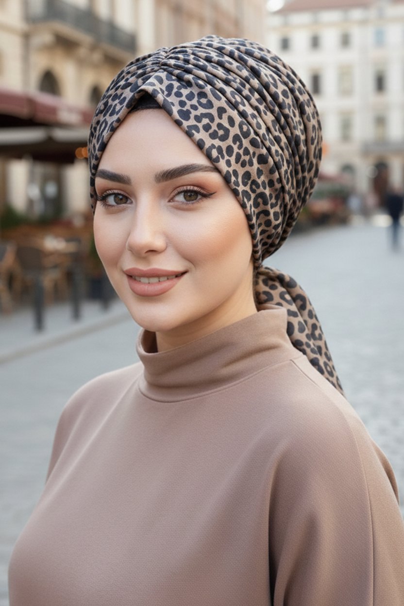 Lacivert Beyaz Geometrik Desen Tokalı Bone