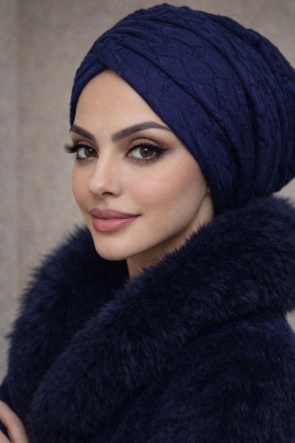 Lacivert Büzgülü Salaş Bone