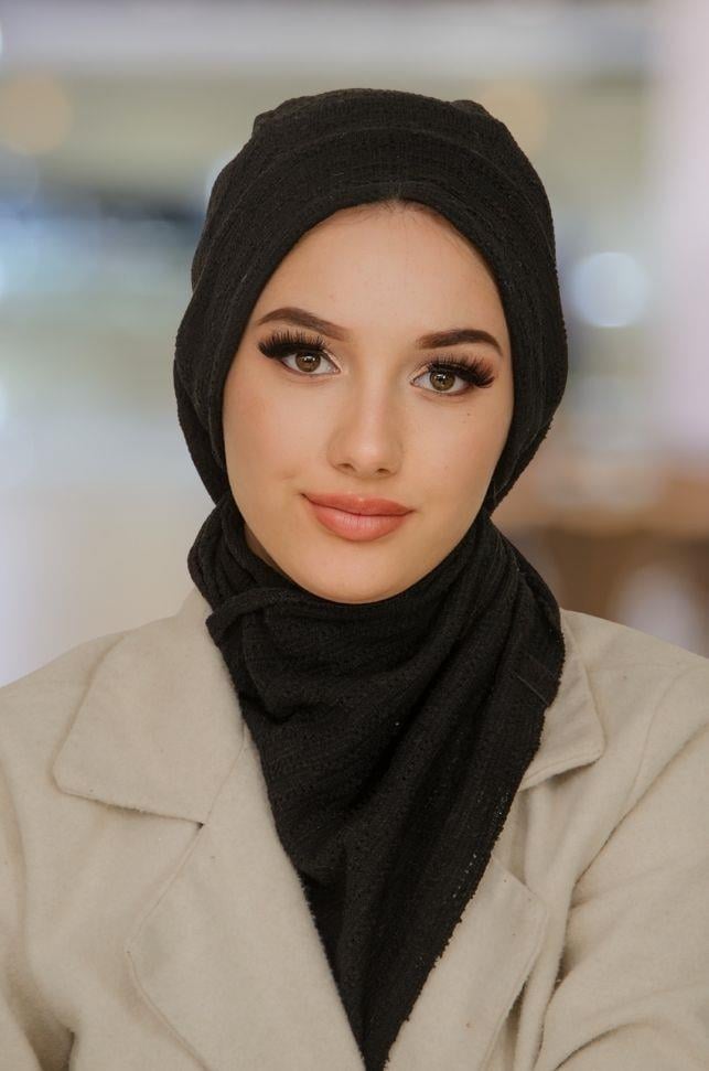 Lacivert Triko Tesettür Bere