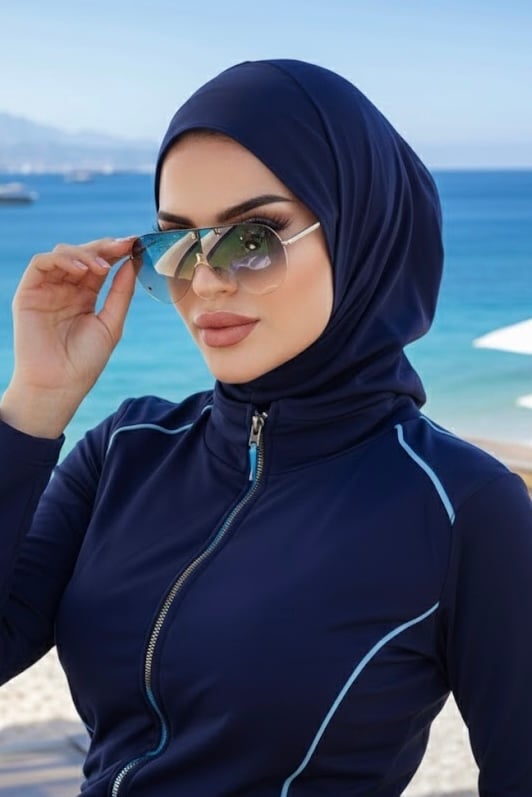 Lacivert Yüzücü Bonesi