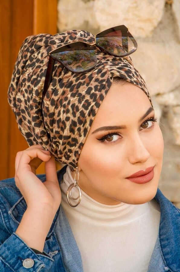 Leopar Drapeli Dolgulu Bone