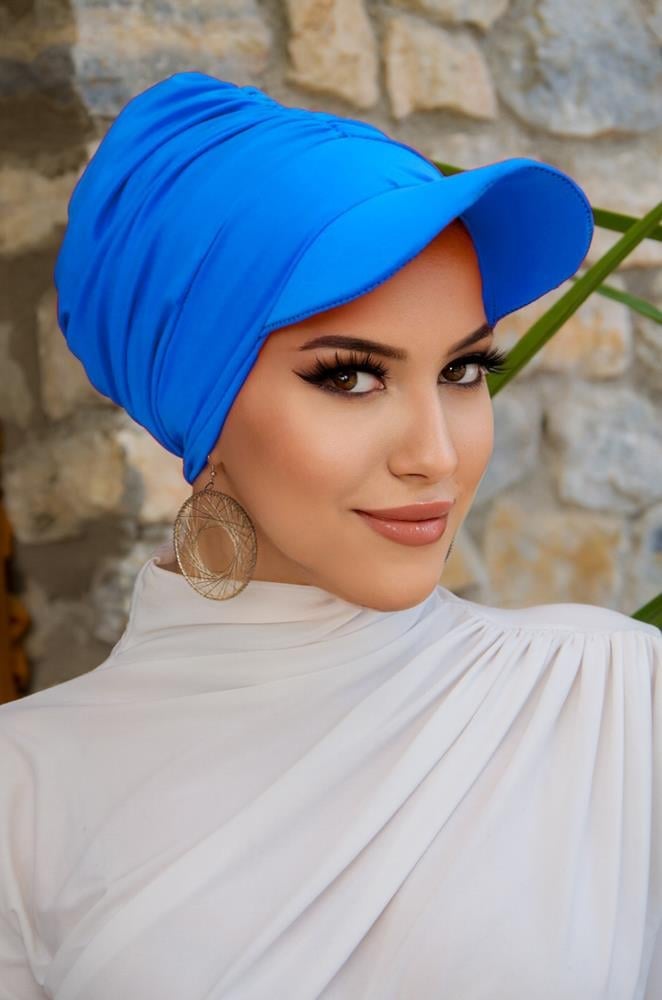 Mavi Havuz - Deniz Şapkası / Mayo Üstüne Kullanılabilir