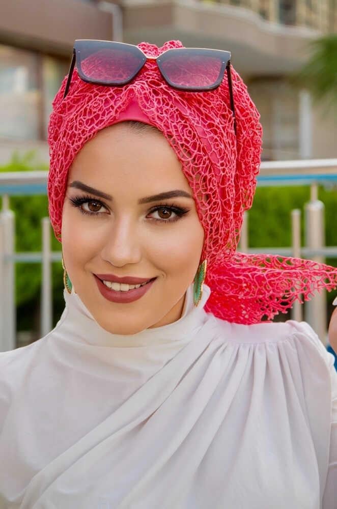 Mercan File Dantel Tokalı Bone