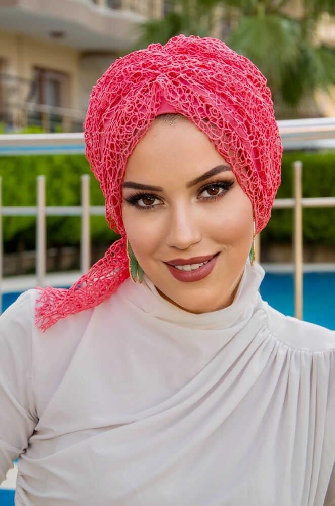 Mercan File Dantel Tokalı Bone