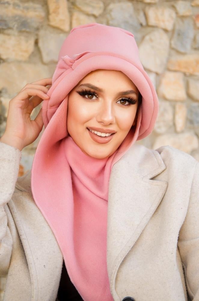 Pudra Aksesuarlı Vintage Şapka