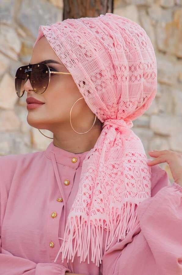 Pudra Dantel Tokalı Bone